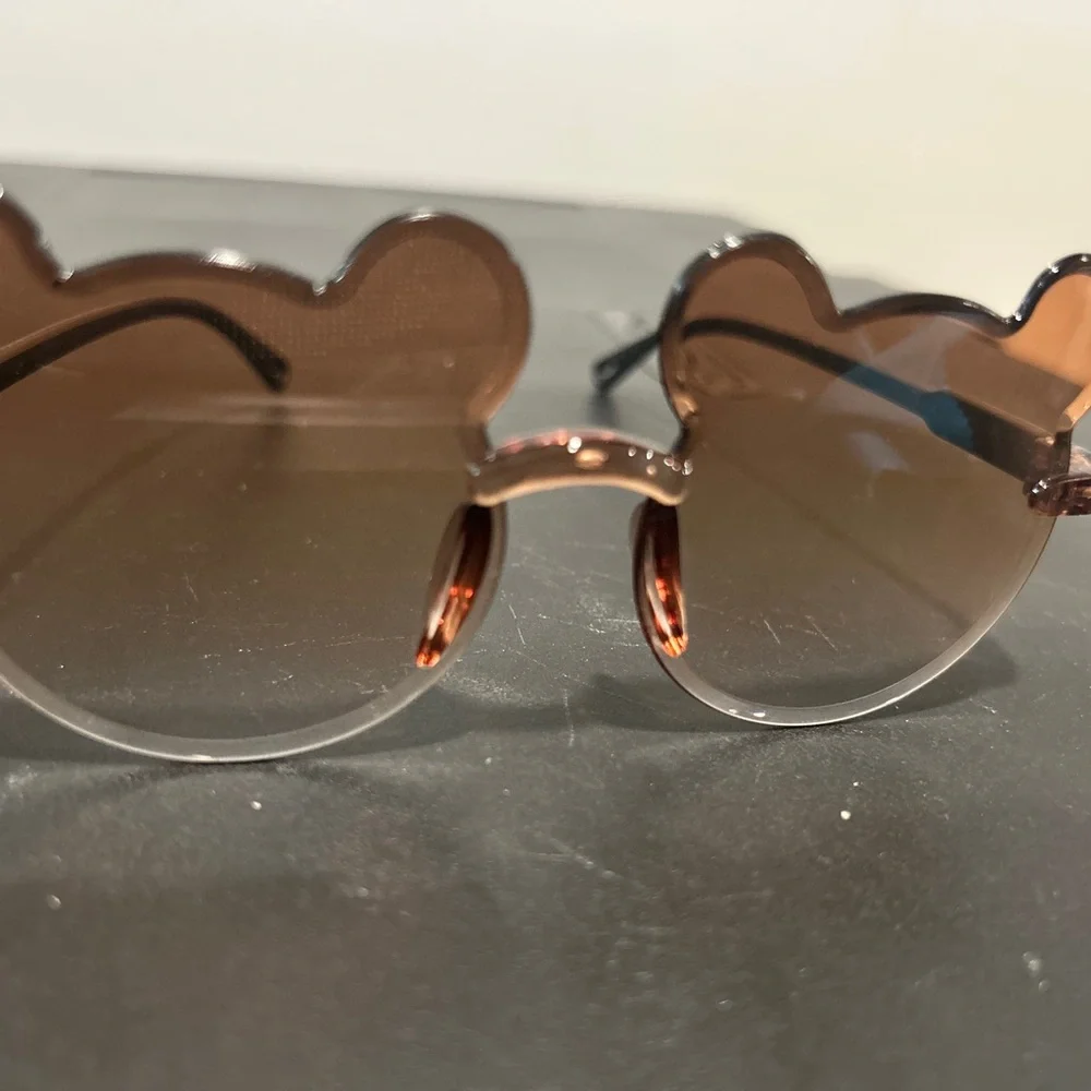 Brown Bear-Shaped Sunglasses